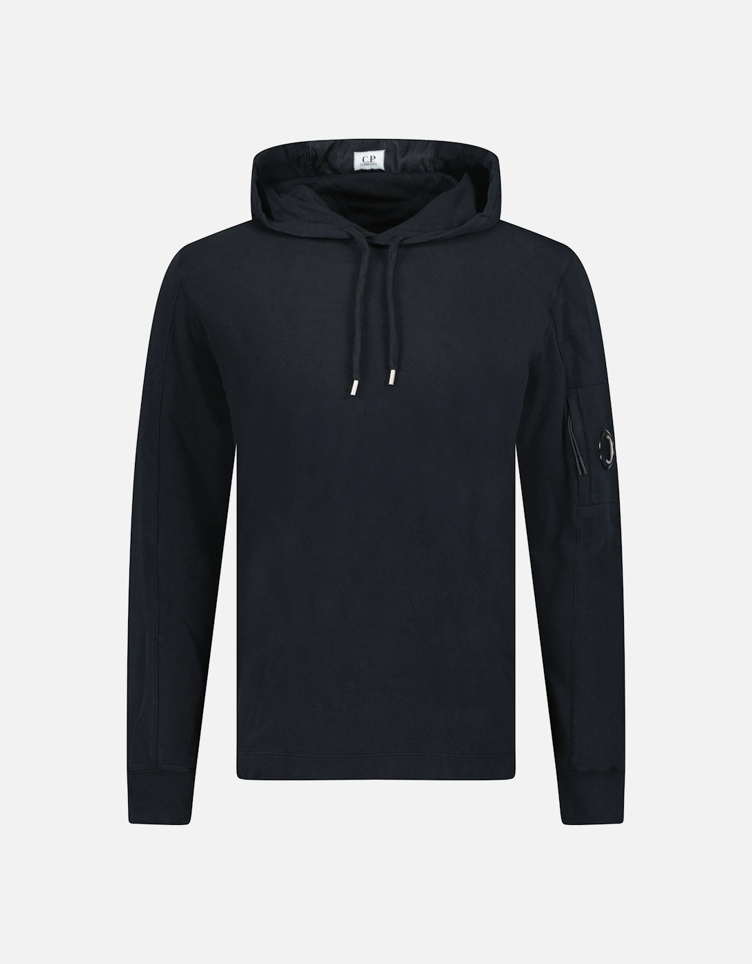 Hooded Lens Light Fleece Sweatshirt Black, 5 of 4