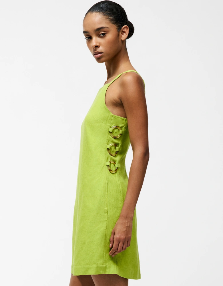 Ariette Linen Dress Cactus Green