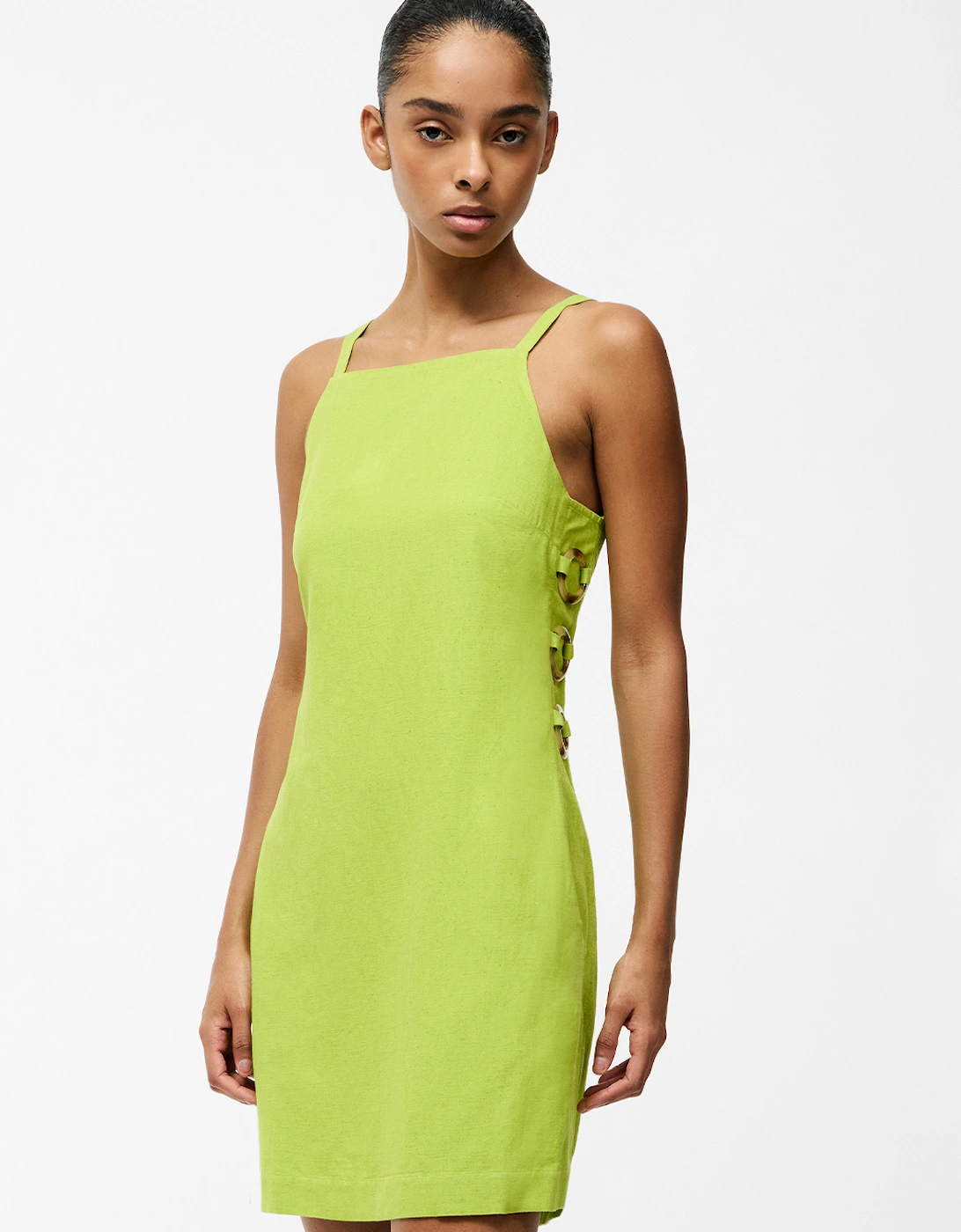 Ariette Linen Dress Cactus Green, 5 of 4