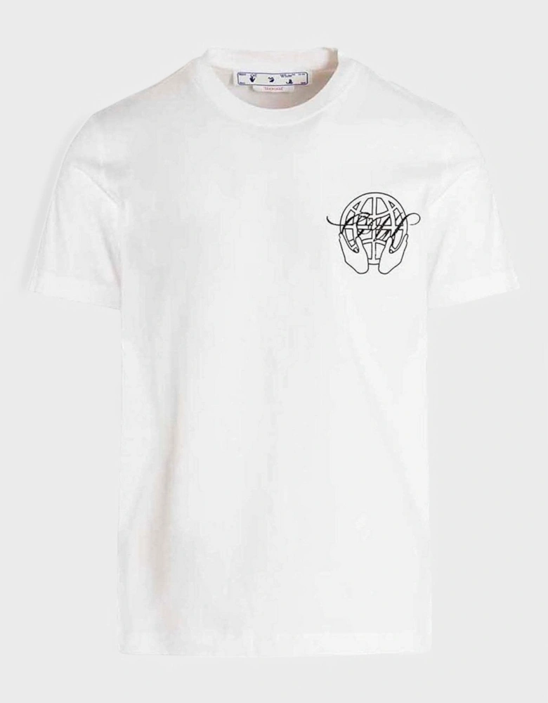 Hand Arrow Slim T-Shirt 'White/Black'