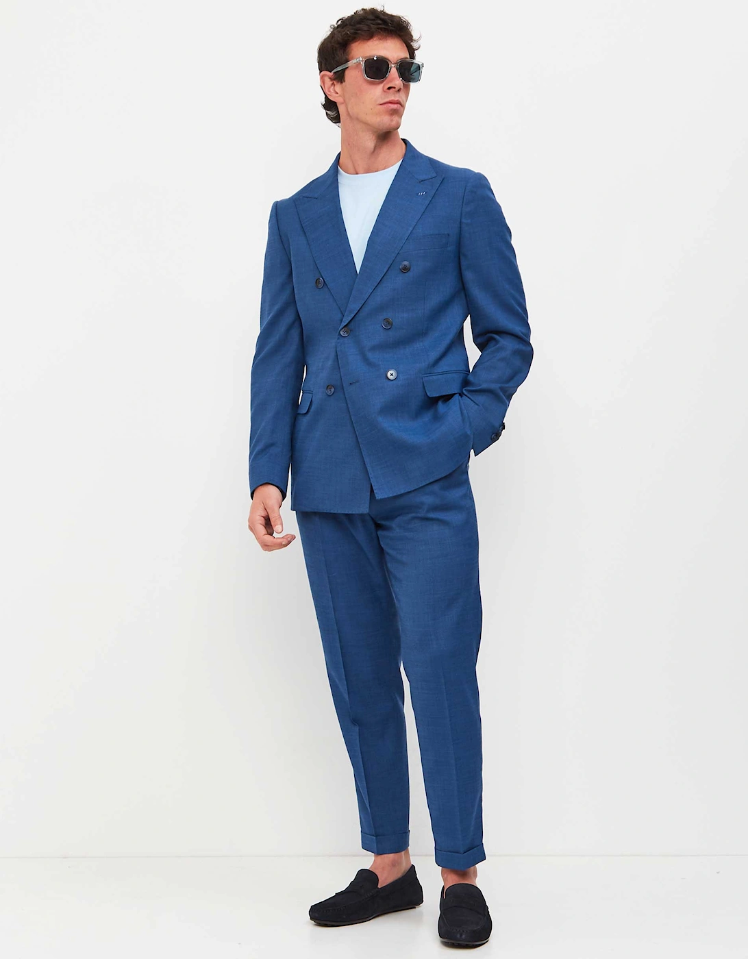 Slim Fit Double Breasted Suit