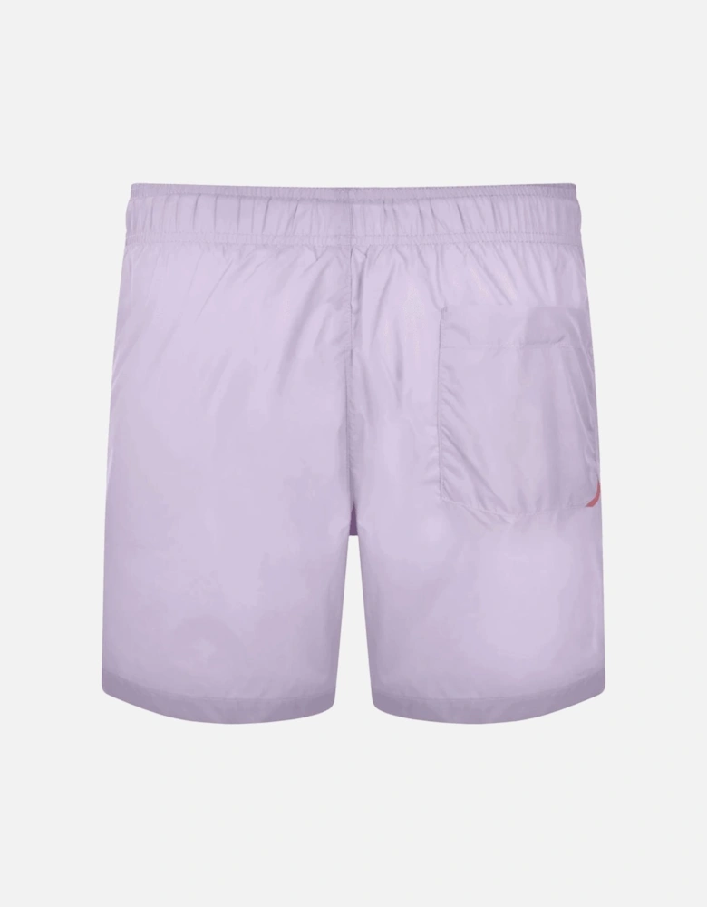 Haiti Contrast Logo Open Purple Swim Shorts
