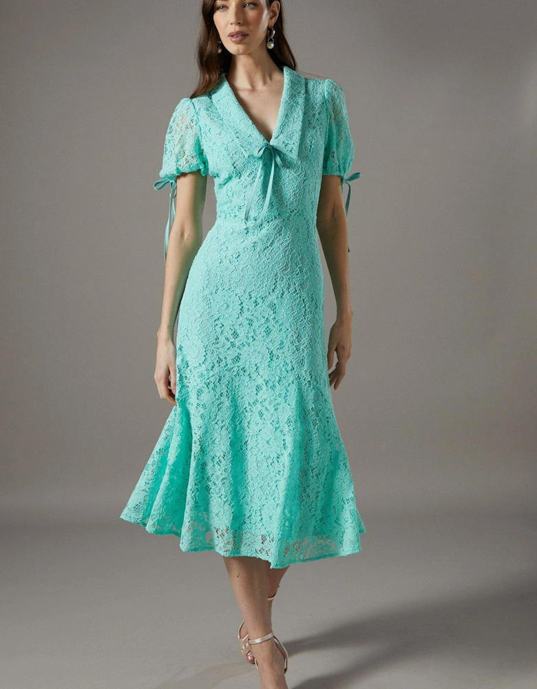 Lace Peter Pan Collar Dress
