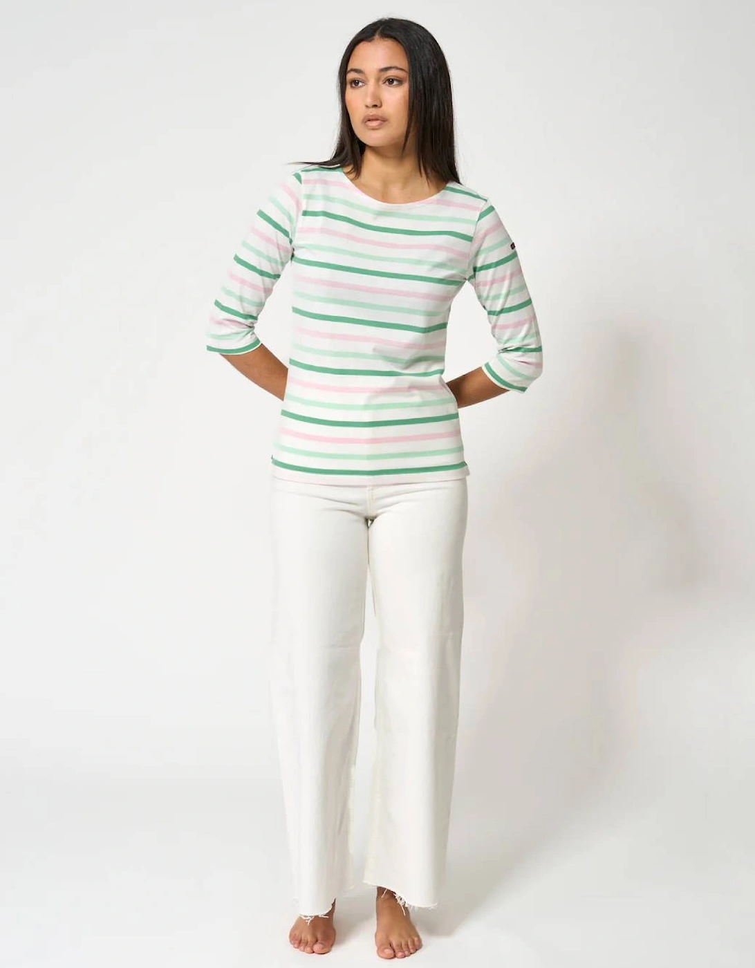 Women's Navy Striped T-Shirt Multi