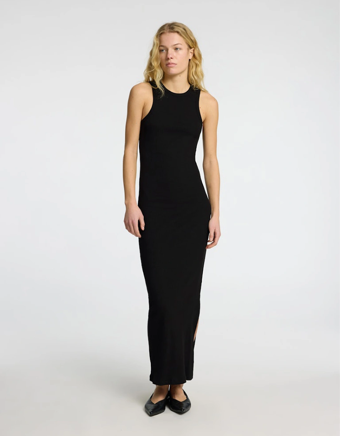 Femme Anna Ankle Tank Dress Black, 6 of 5