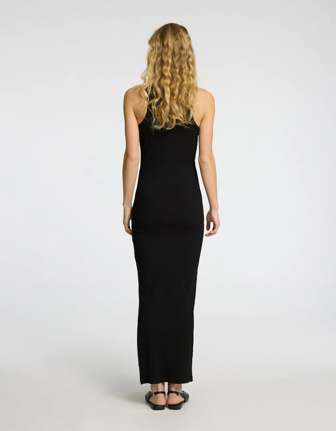 Femme Anna Ankle Tank Dress Black