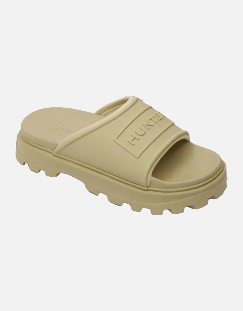 Unisex Adult Stacked Moulded Footbed Sliders