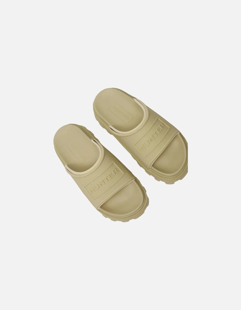 Unisex Adult Stacked Moulded Footbed Sliders