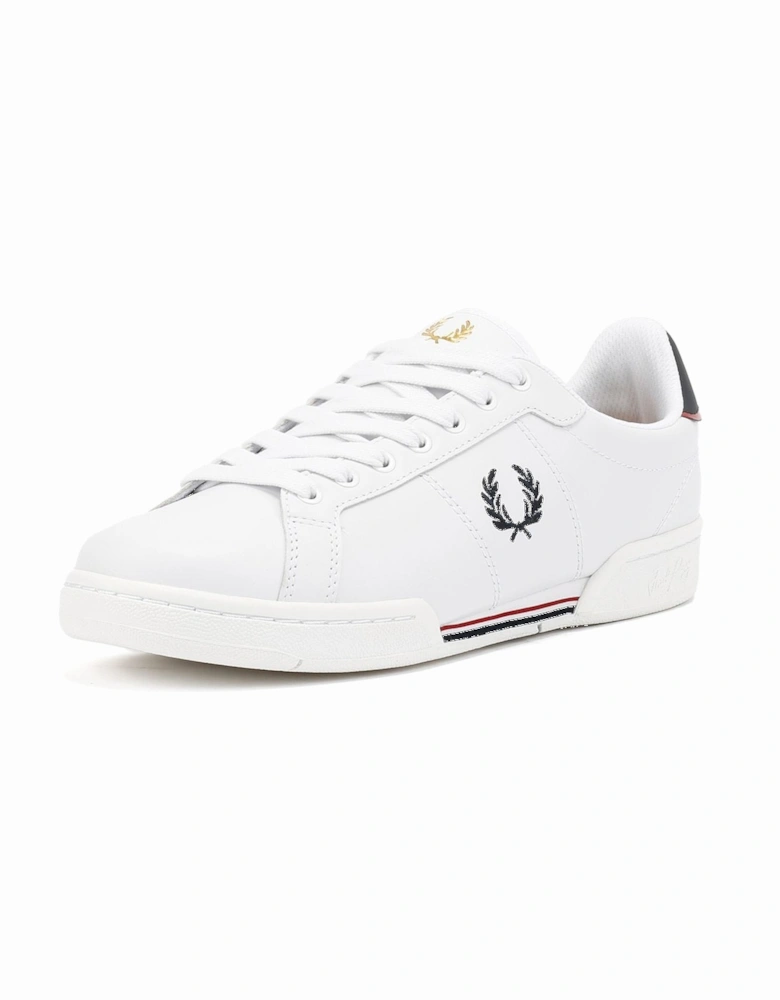 B722 Leather Men's White/Navy Trainers