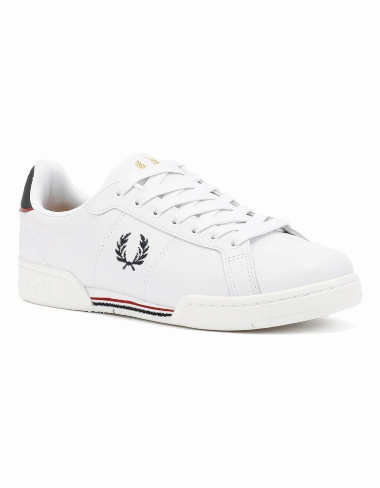 B722 Leather Men's White/Navy Trainers