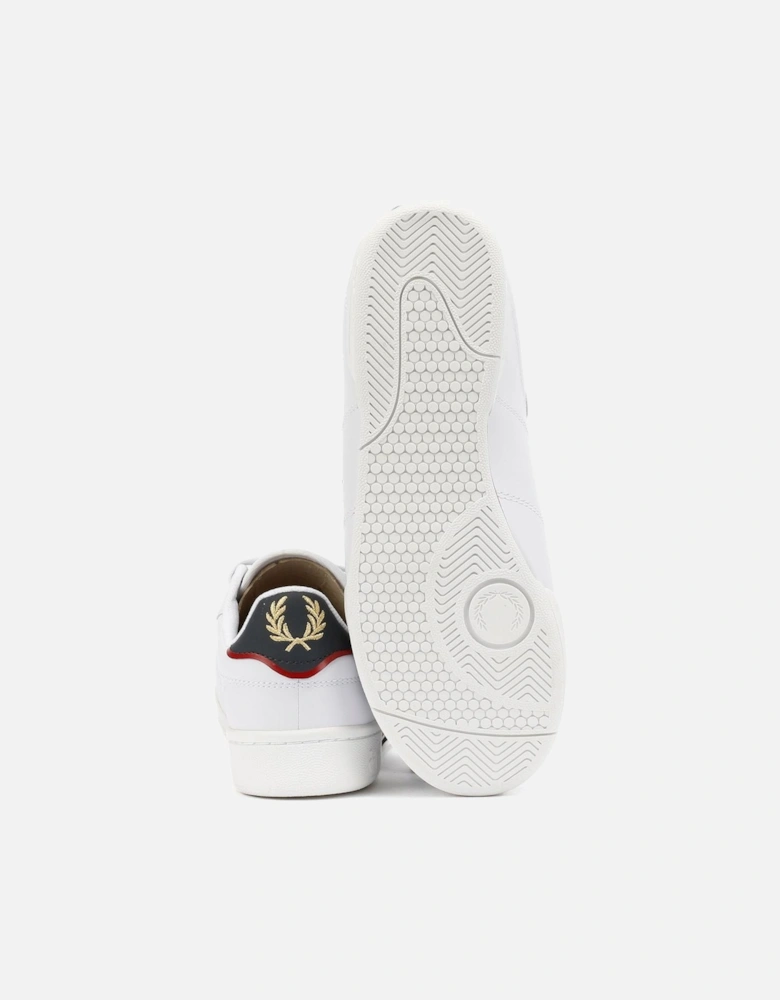 B722 Leather Men's White/Navy Trainers