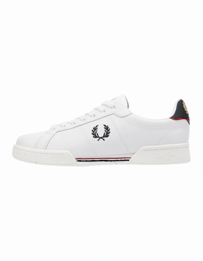B722 Leather Men's White/Navy Trainers