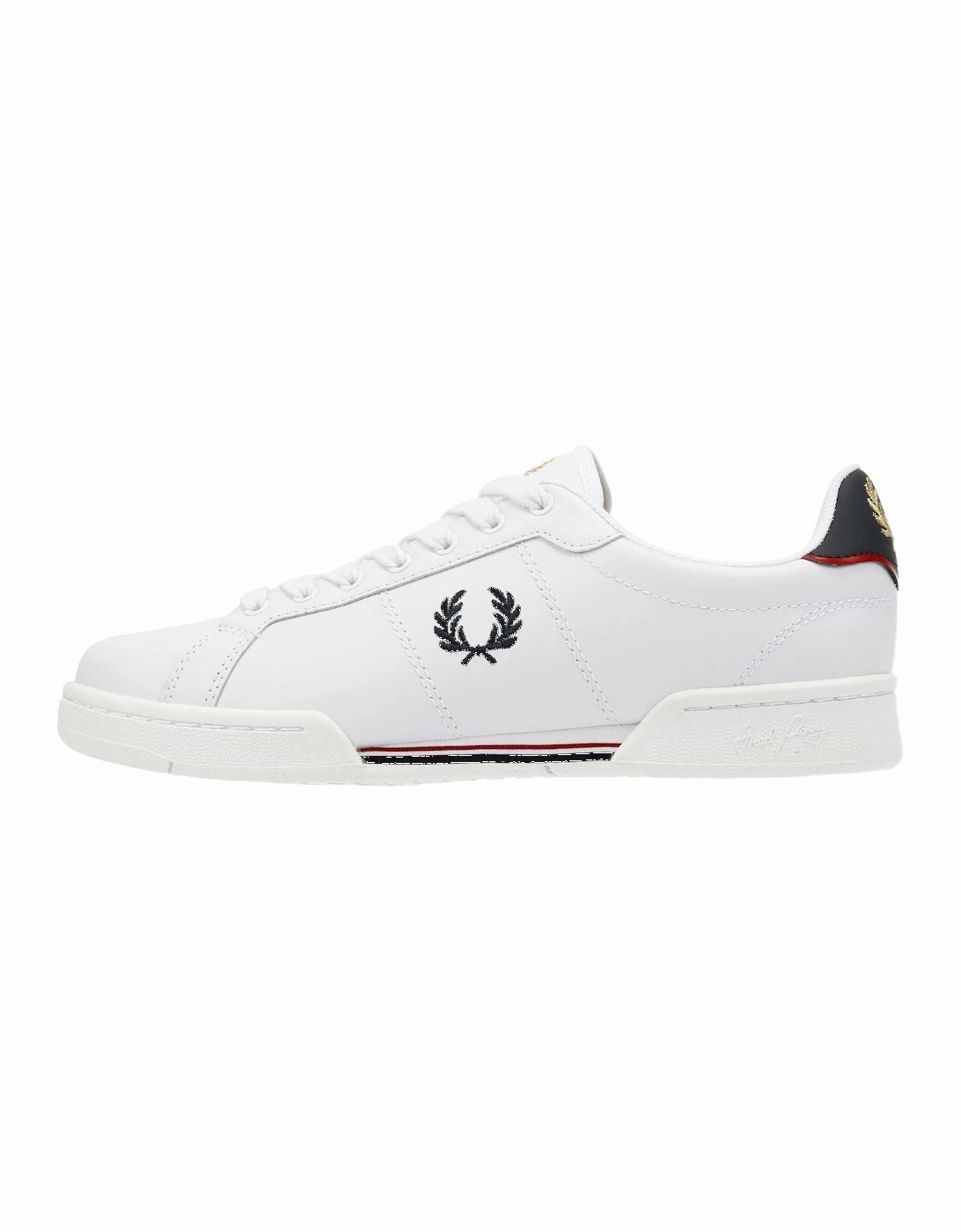 B722 Leather Men's White/Navy Trainers