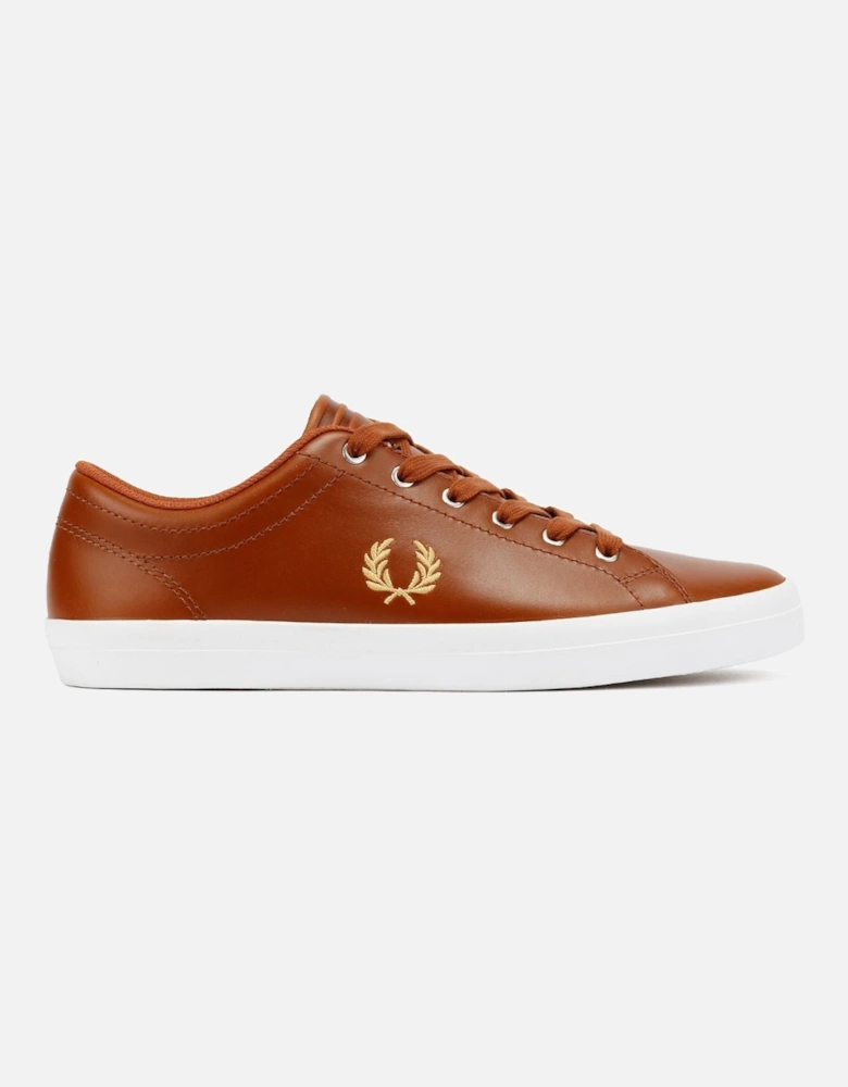 Baseline Leather Men's Tan/Champagne Trainers