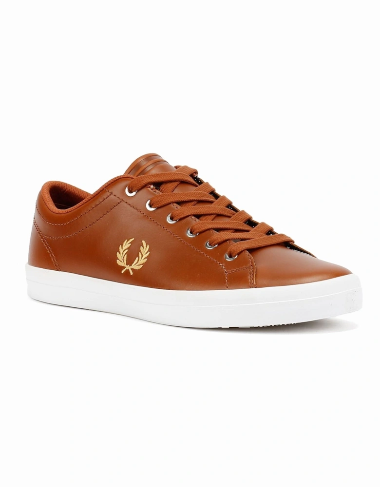 Baseline Leather Men's Tan/Champagne Trainers