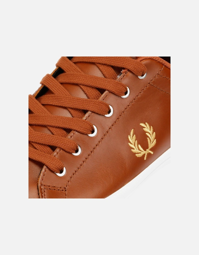 Baseline Leather Men's Tan/Champagne Trainers