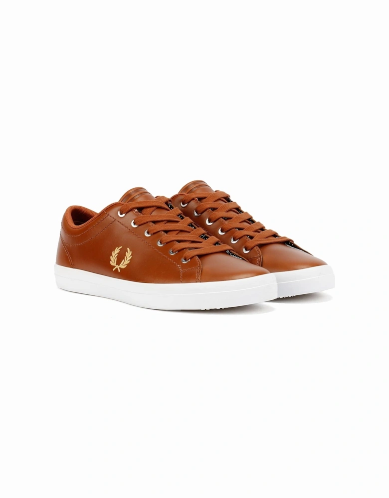 Baseline Leather Men's Tan/Champagne Trainers