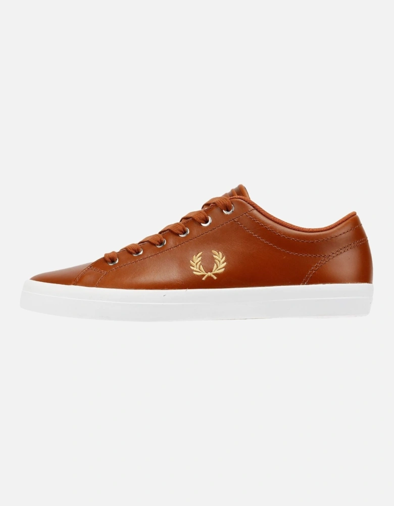 Baseline Leather Men's Tan/Champagne Trainers