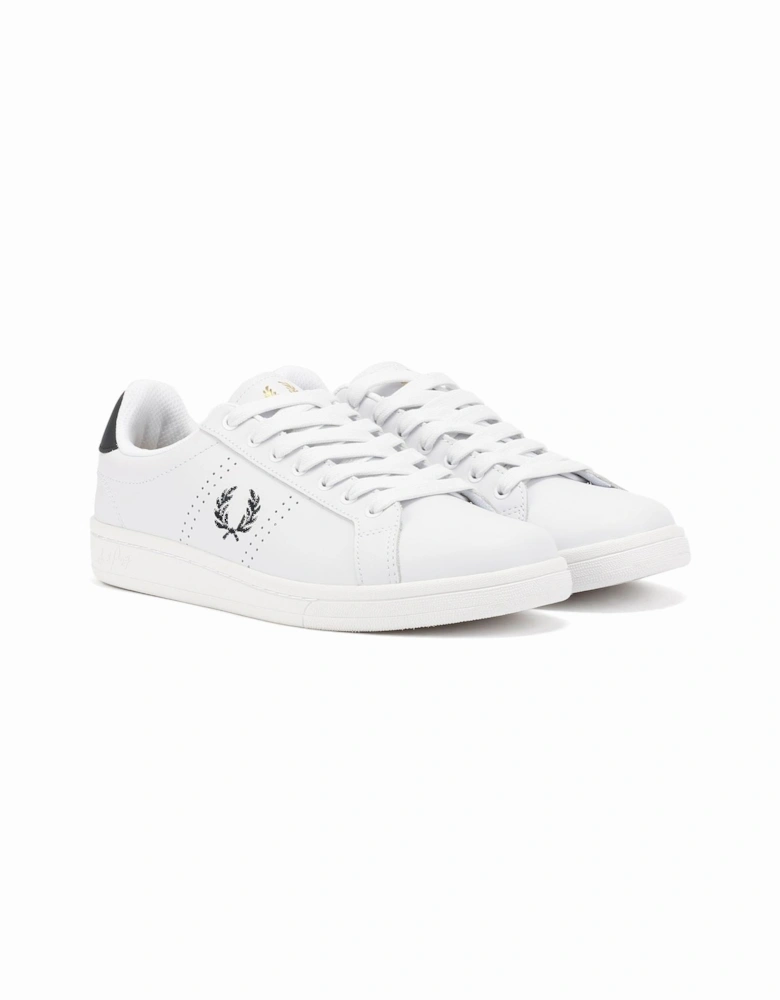 B721 Leather Men's White/Navy Trainers