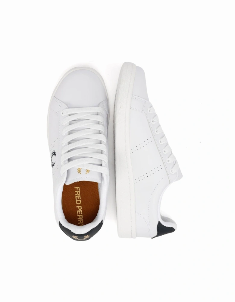 B721 Leather Men's White/Navy Trainers