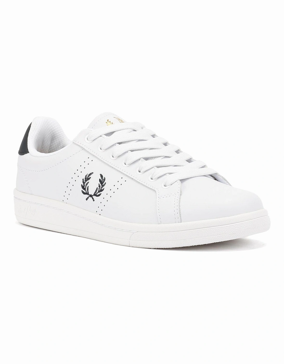 B721 Leather Men's White/Navy Trainers