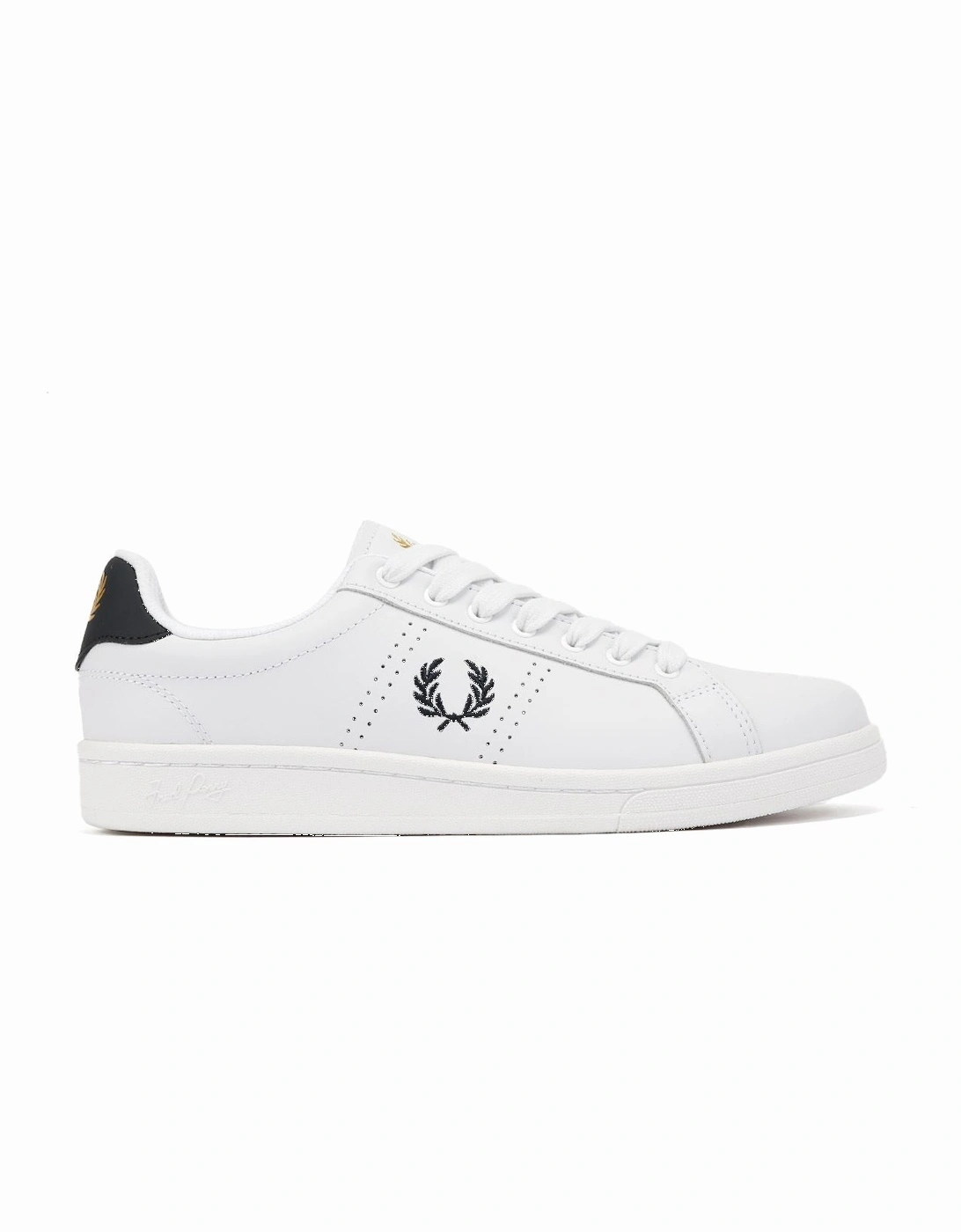 B721 Leather Men's White/Navy Trainers