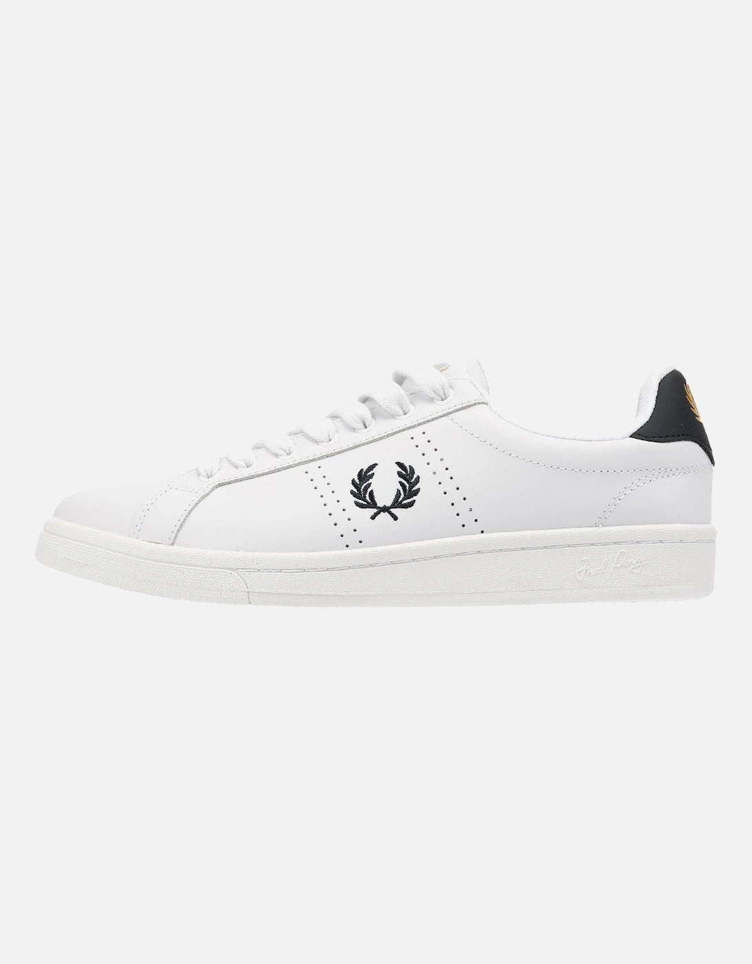 B721 Leather Men's White/Navy Trainers