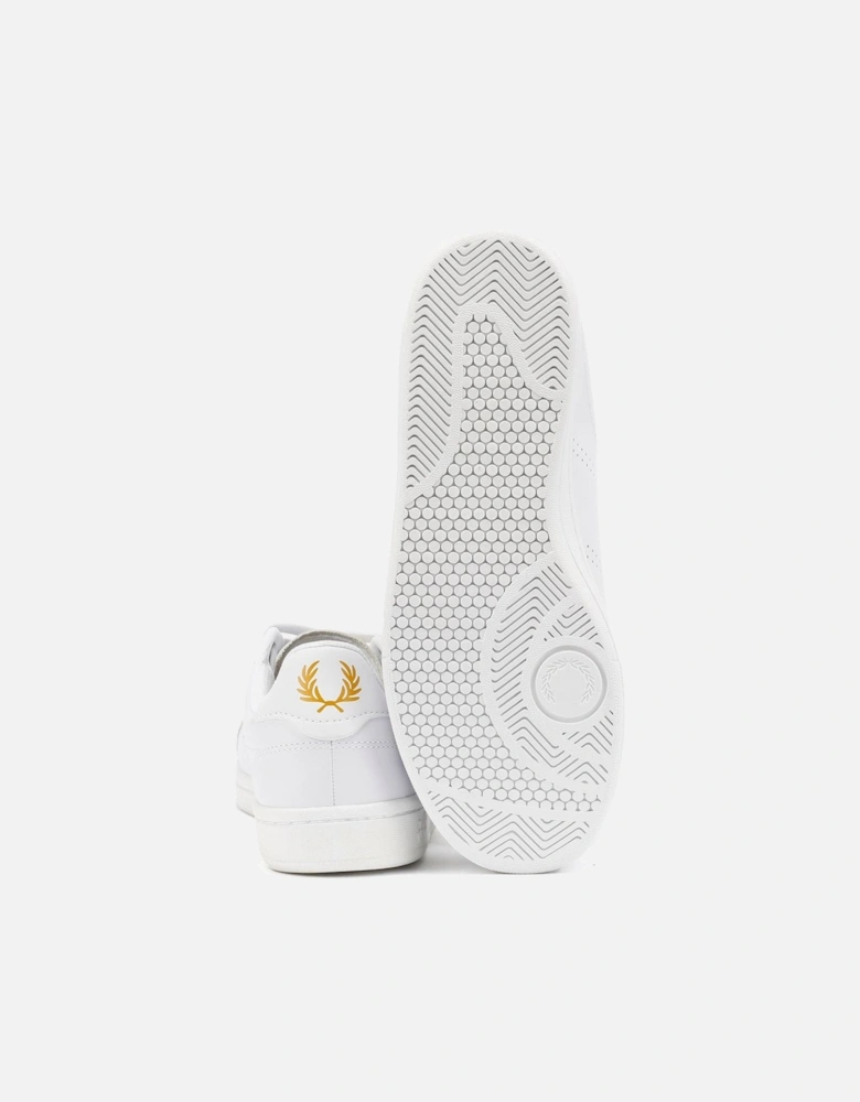 B721 Leather Men's White/Metallic Gold Trainers