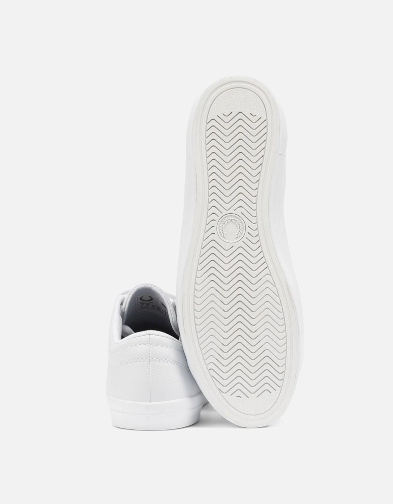 Baseline Leather Men's White/Navy Trainers