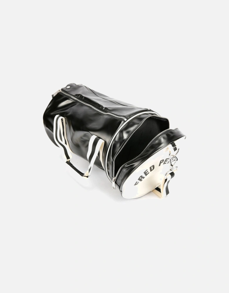 Classic Barrel Polyester Black/Ecru Cross Bag