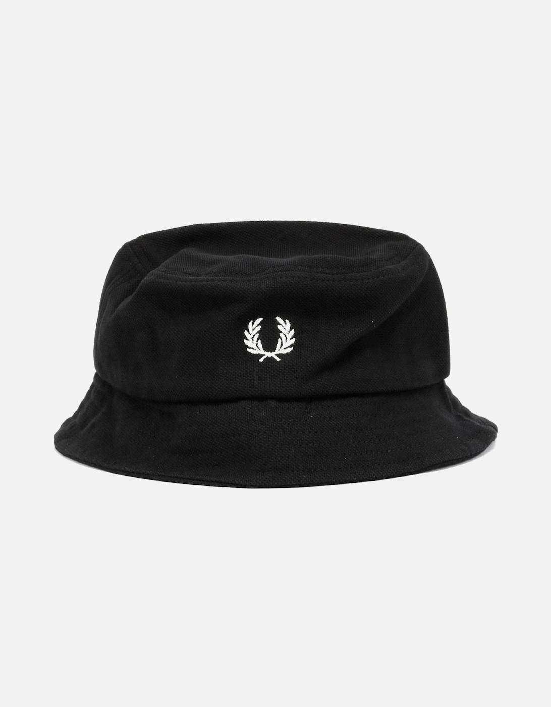Pique Cotton Black Bucket Hats, 4 of 3