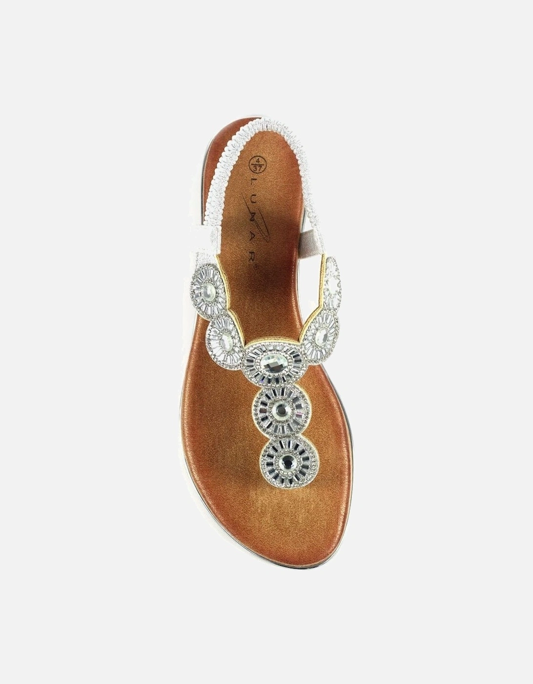 Lunar ladies sandal JLH474 Bora in Silver