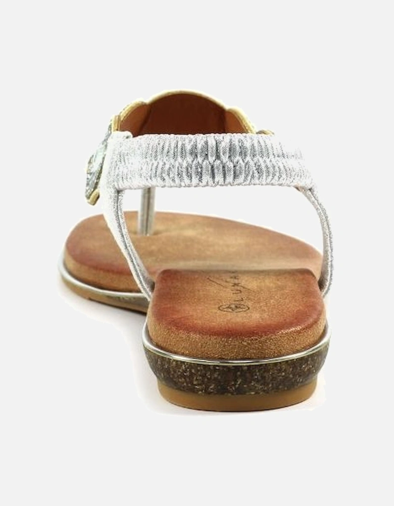 Lunar ladies sandal JLH474 Bora in Silver