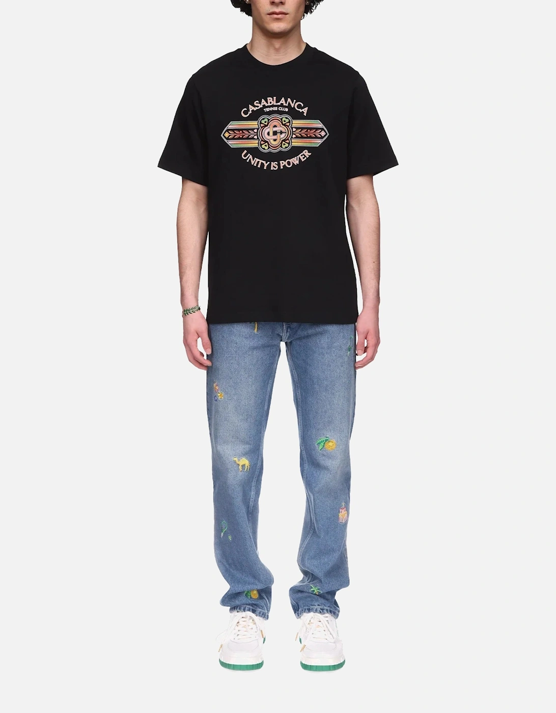 Mens T Shirts Shorts Sleeve Crew Neck Unity Is Power Print Casual Top