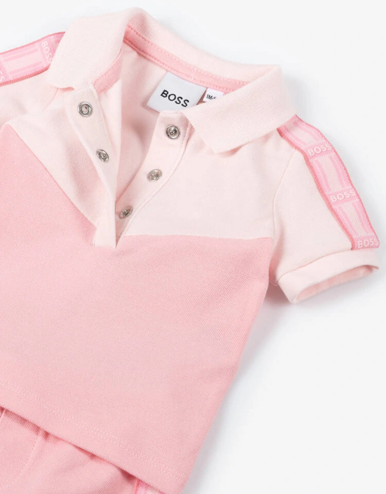 BOSS NEWBORN PINK BABY GIRL SET J52195