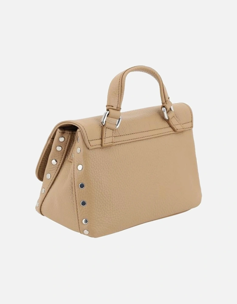 Calfskin Postina Daily Shoulder Bag Women - Beige