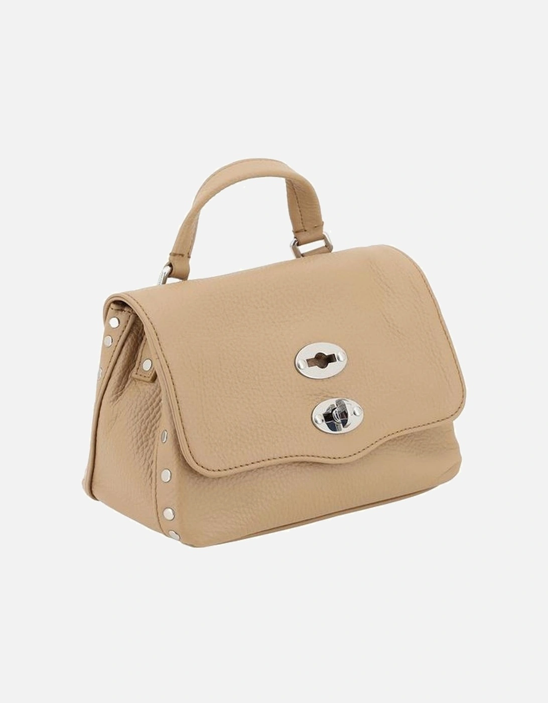Calfskin Postina Daily Shoulder Bag Women - Beige