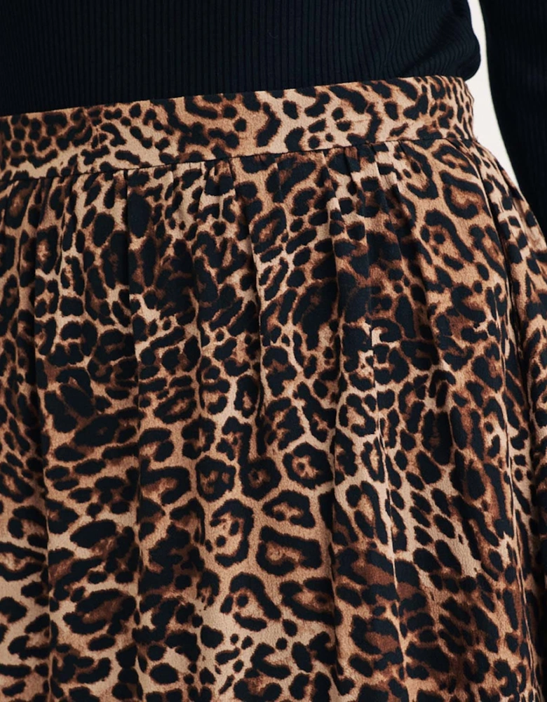 Leopard Print Maxi Skirt
