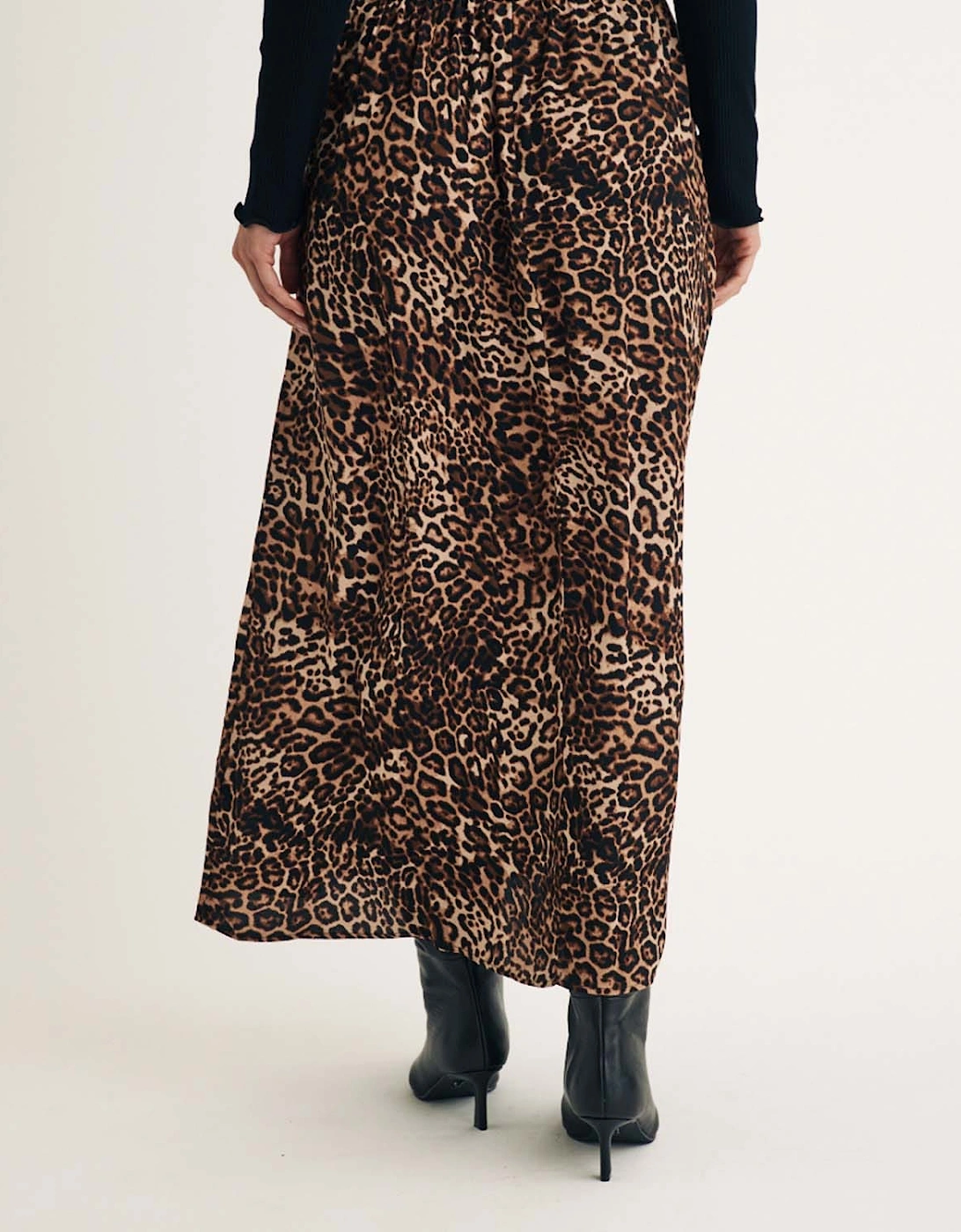Leopard Print Maxi Skirt