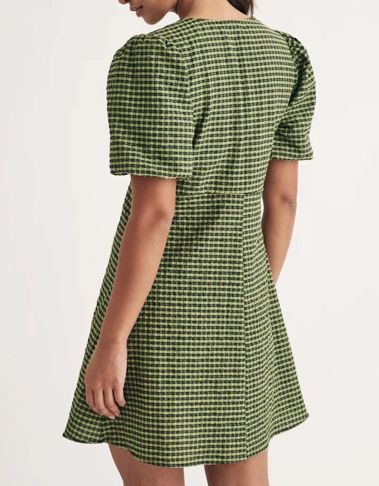 Liza Gingham Mini Dress