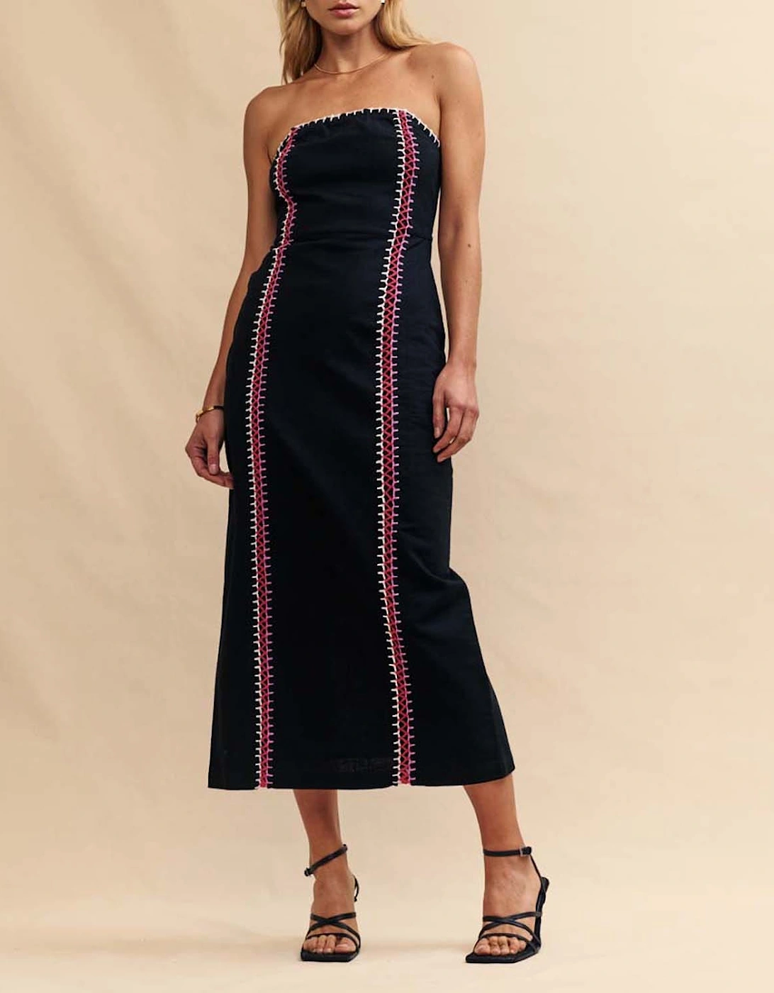 Nobody's Child Women's Raphaela Midaxi Dress - Black - Size: 8