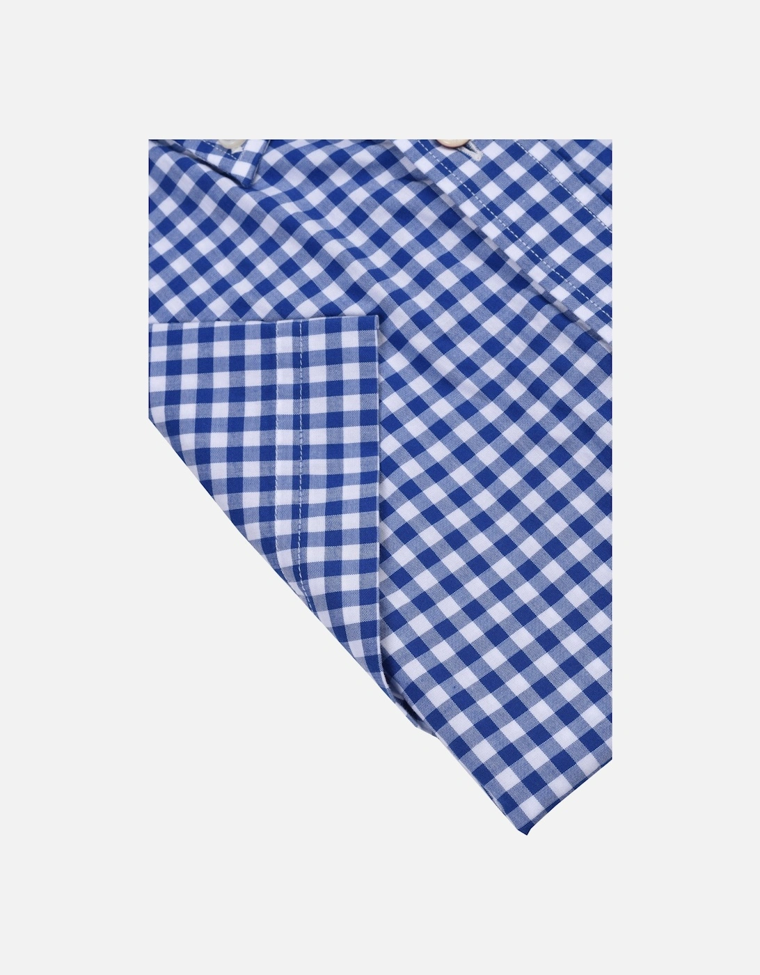 Broadcloth Gingham Short Sleeve Shirt College Blue