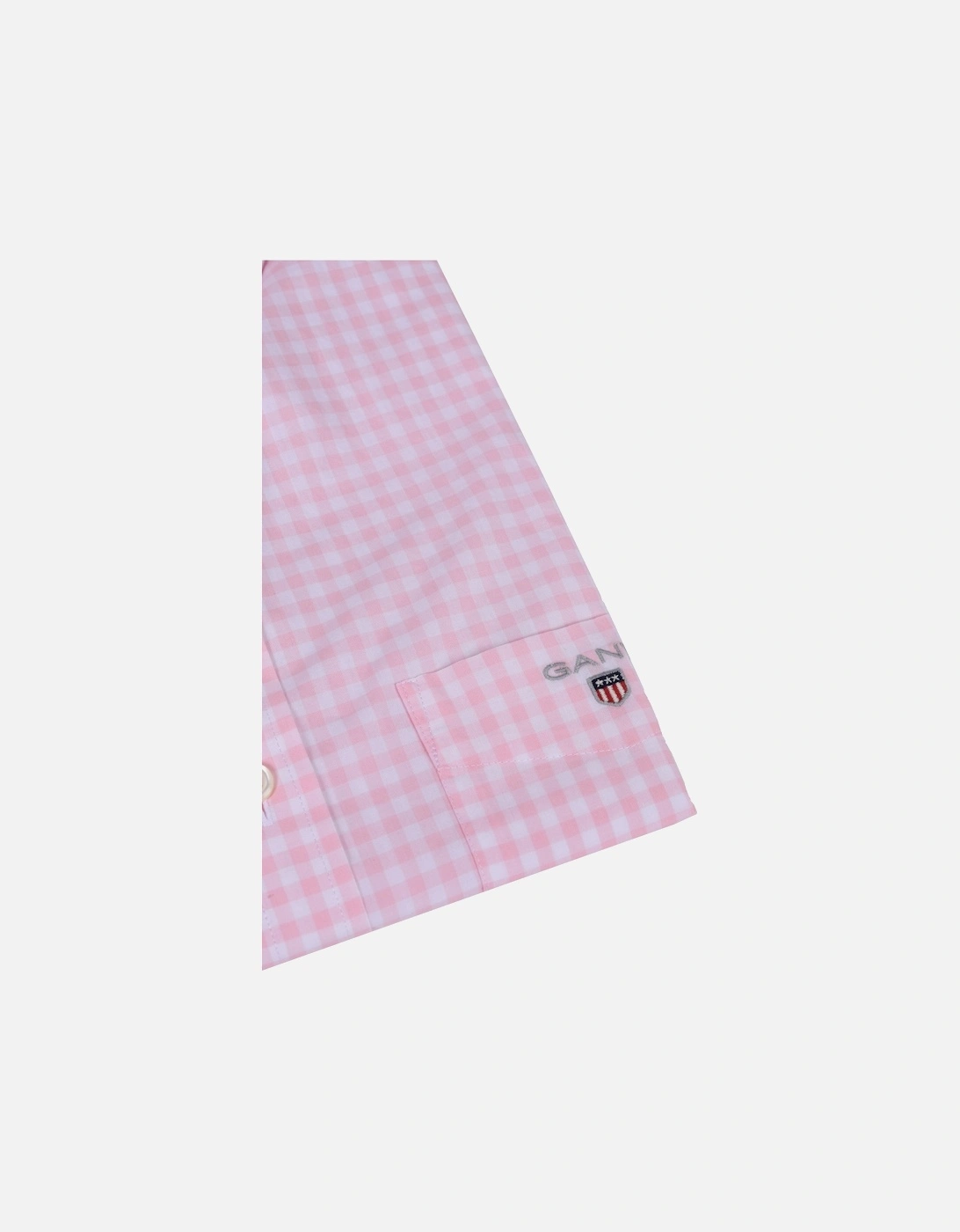 Broadcloth Gingham Short Sleeve Shirt California Pink