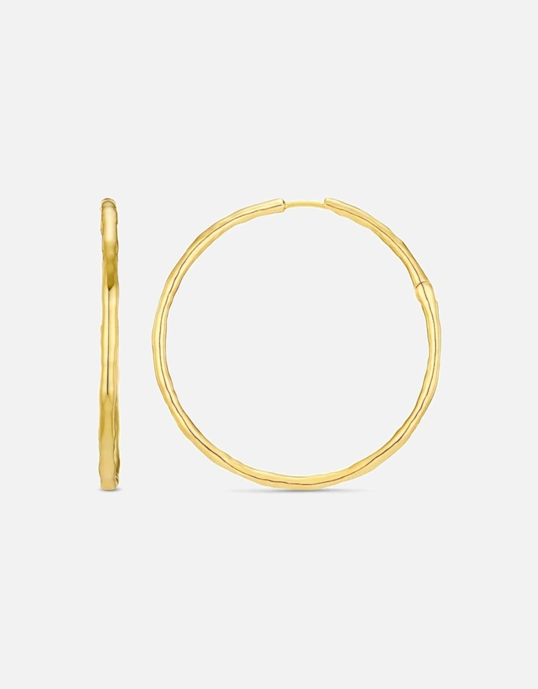 Polished Molten Large Hoop