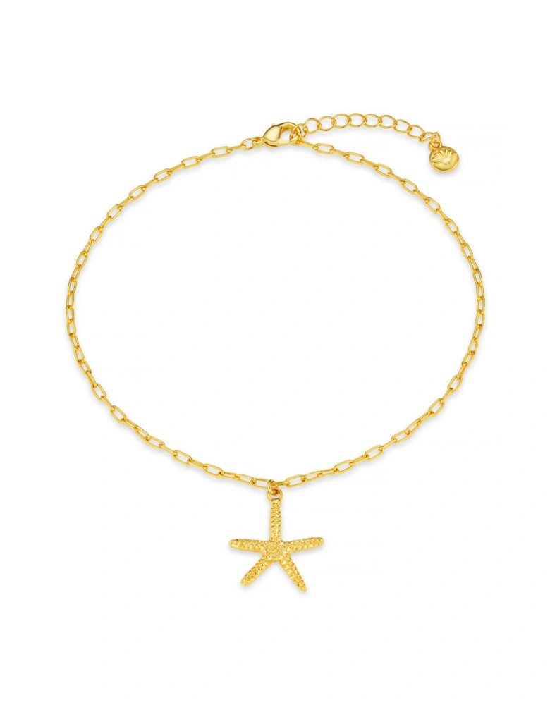 Starfish Drop Anklet
