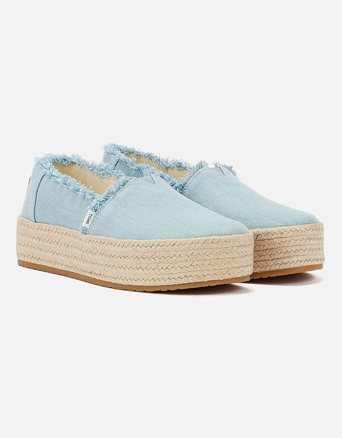 Washed Denim Valcia Pastel Blue Women's Blue Espadrilles, 9 of 8