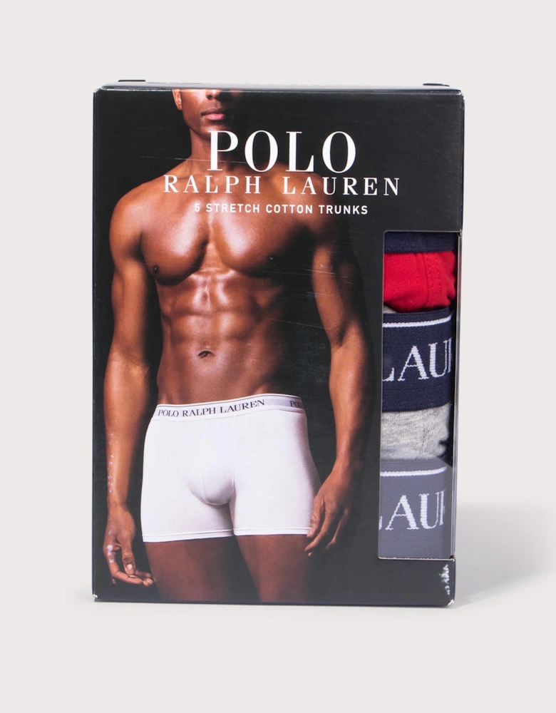 5 Pack Classic Stretch Cotton Trunks