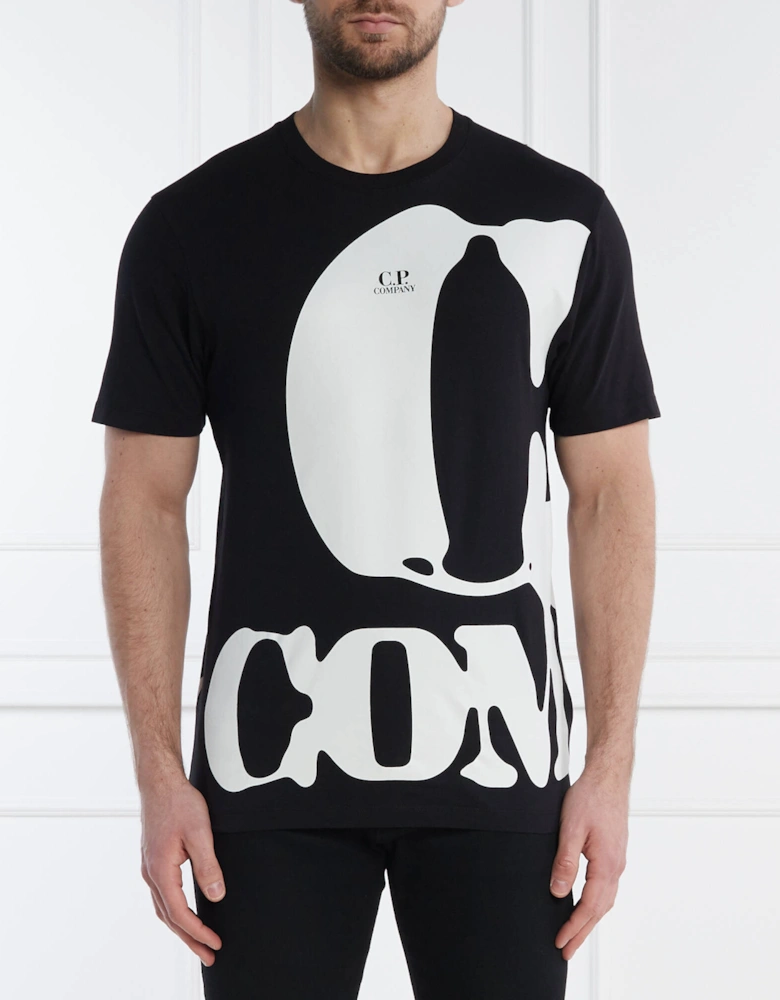Wrap Logo T-Shirt - Black