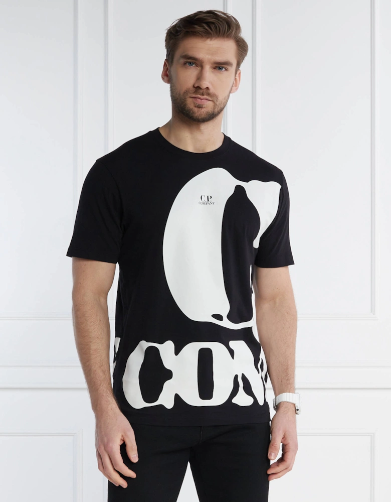 Wrap Logo T-Shirt - Black
