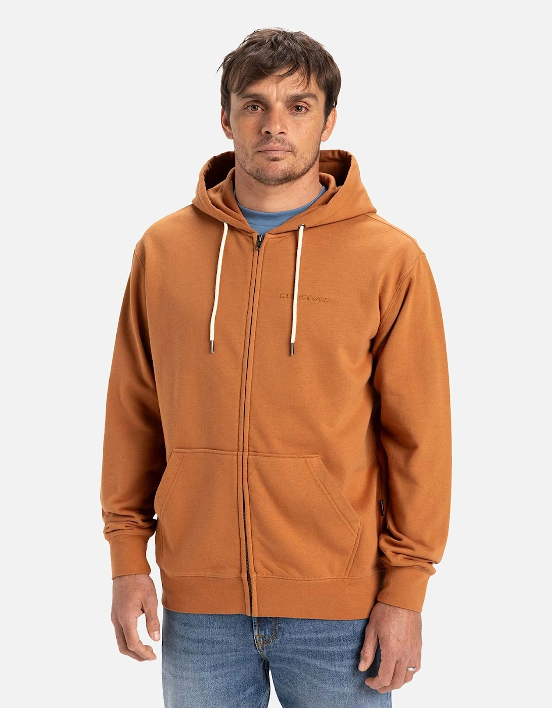 Mens Salt Water Zip Full Zip Hoodie, 2 of 1